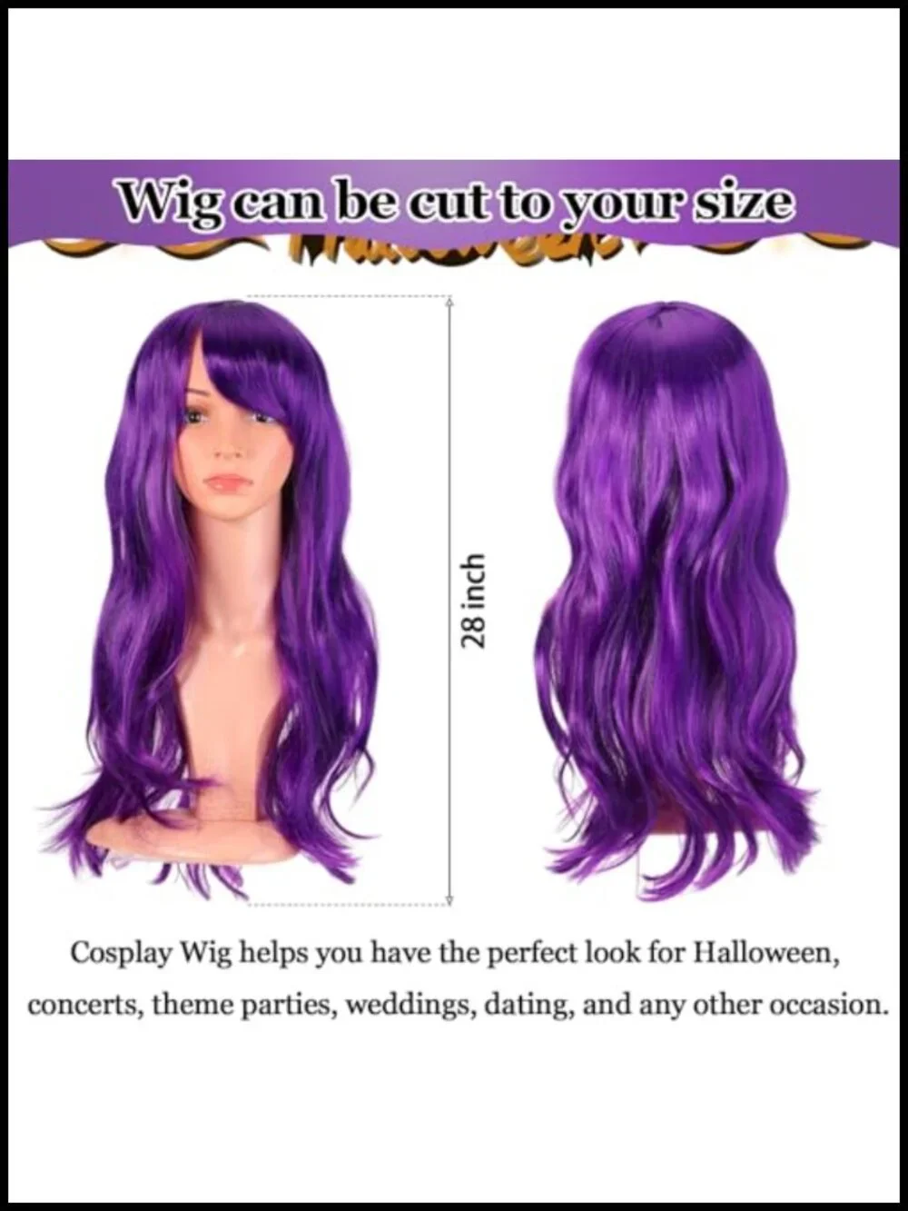 Halloween Witch Hat & Curly Wig Accessory Set for Women Costume